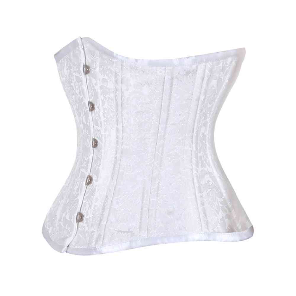 Attitude Corsets - Ohaia Underbust korset - Taille, 20 inch - Wit